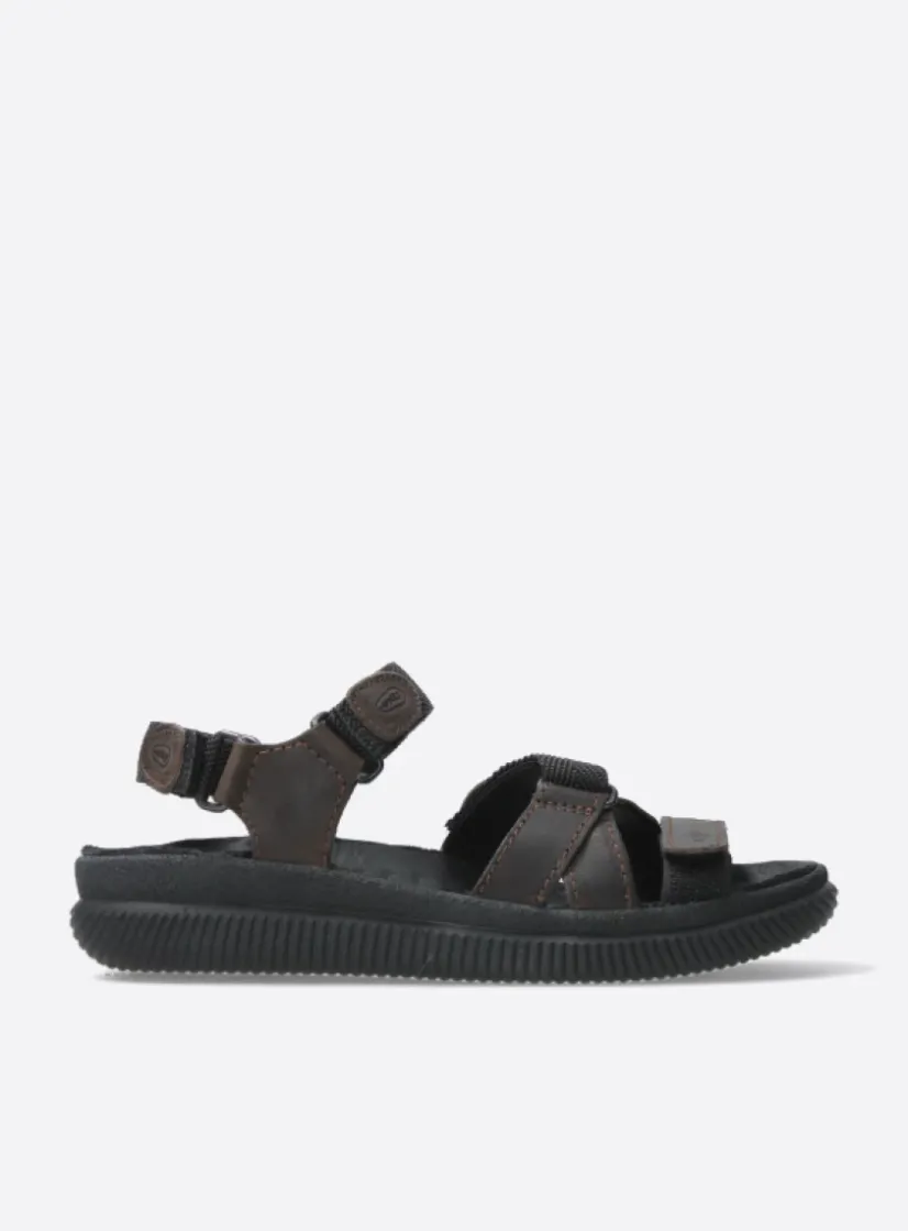 Wolky Action Lady - bruin gevet leer<DAMES Sandalen