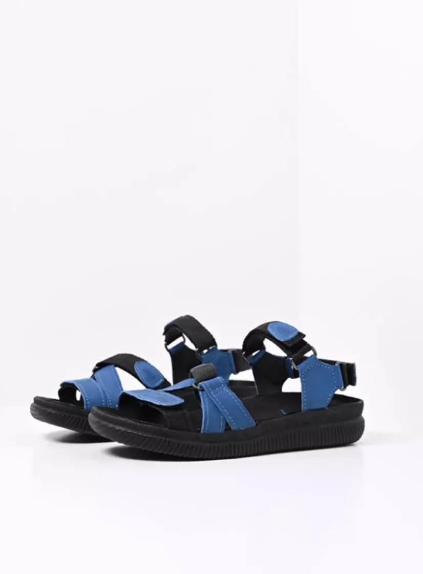 Wolky Action Lady - jeans gevet leer<DAMES Sandalen