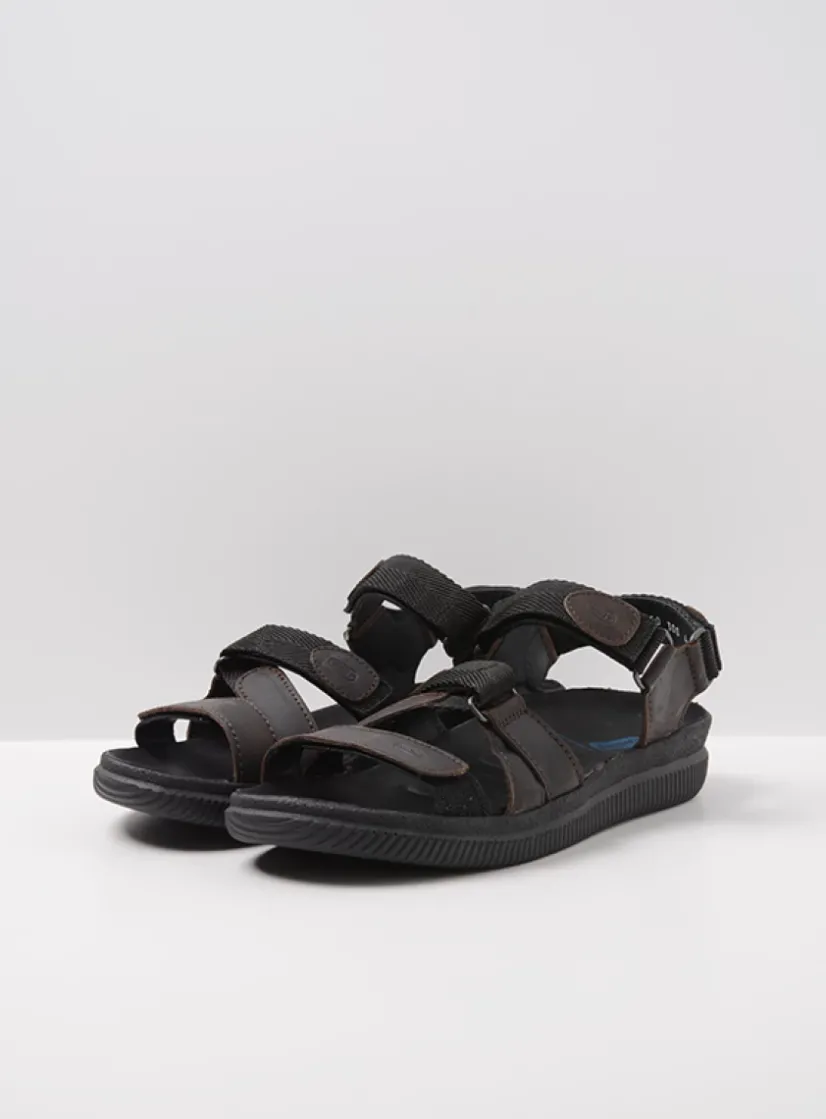 Wolky Active Men - bruin gevet leer<Heren Sandalen Voor Heren