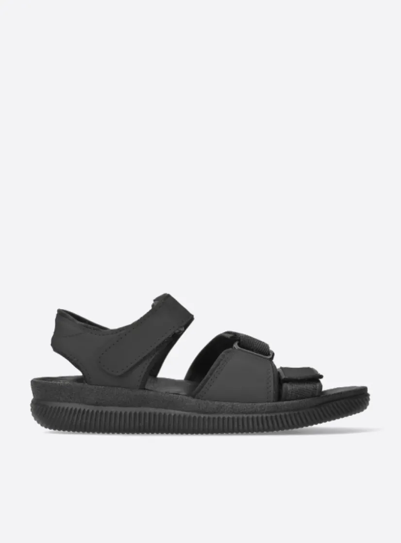 Wolky Active Men - zwart gevet leer<Heren Sandalen Voor Heren