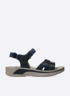 Wolky Acula - blauw leer<DAMES Sandalen