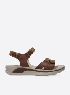 Wolky Acula - cognac leer<DAMES Sandalen