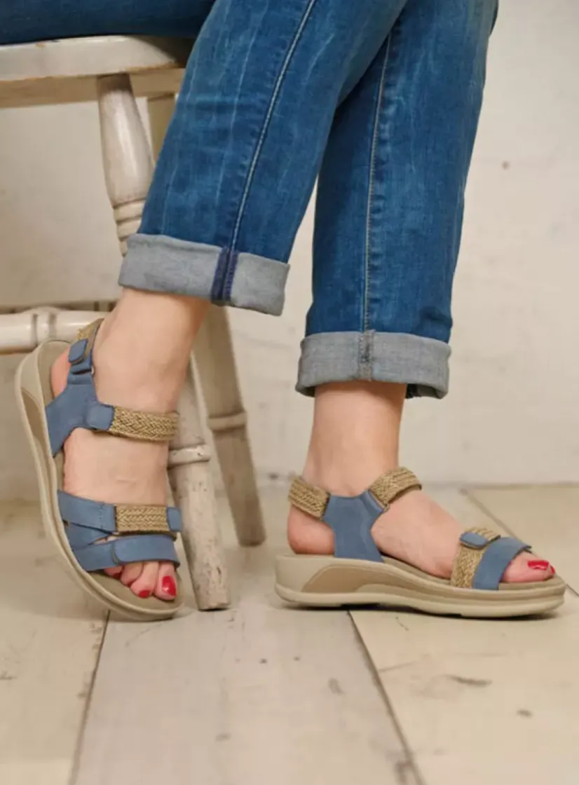 Wolky Acula - jeans nubuck<DAMES Sandalen