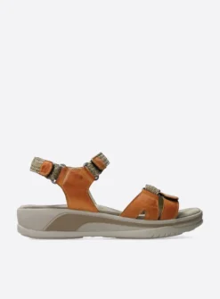 Wolky Acula - oranje leer<DAMES Sandalen