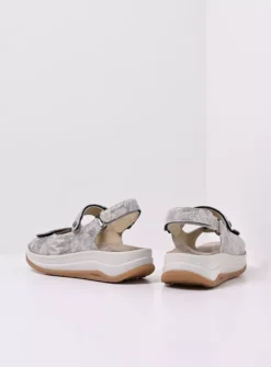 Wolky Adura - beige bloemen leer<DAMES Sandalen