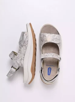 Wolky Adura - beige bloemen leer<DAMES Sandalen