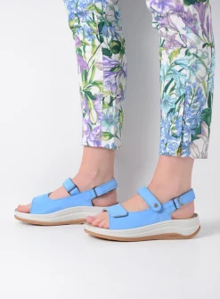 Wolky Adura - hemelsblauw nubuck<DAMES Sandalen