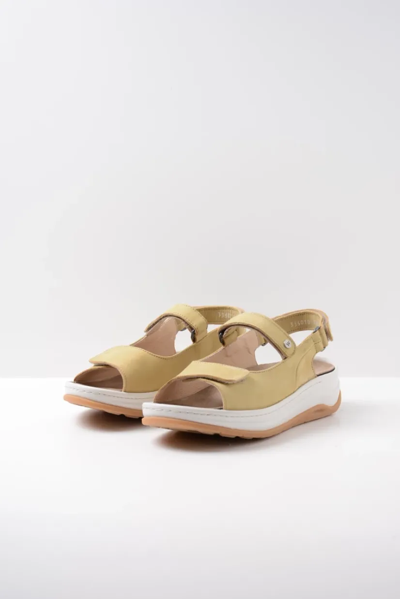 Wolky Adura - lichtgroen nubuck<DAMES Sandalen