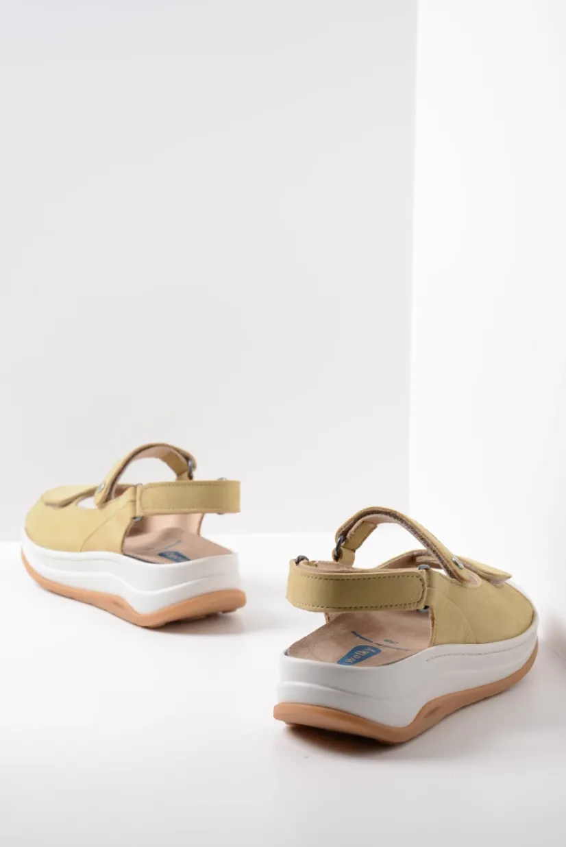Wolky Adura - lichtgroen nubuck<DAMES Sandalen