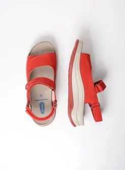 Wolky Adura - rood nubuck<DAMES Sandalen