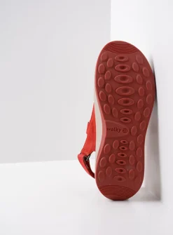 Wolky Adura - rood nubuck<DAMES Sandalen