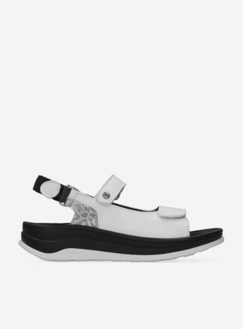 Wolky Adura - wit leer<DAMES Sandalen