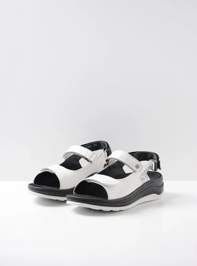 Wolky Adura - wit leer<DAMES Sandalen