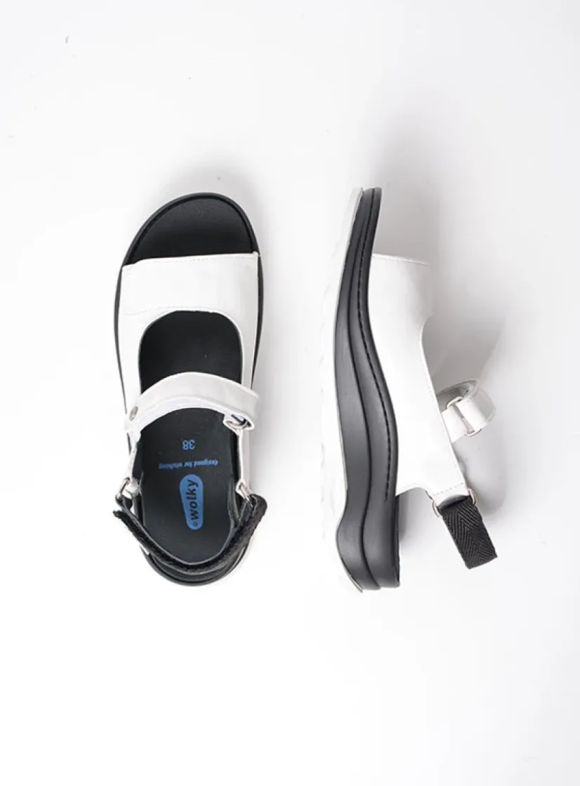 Wolky Adura - wit leer<DAMES Sandalen