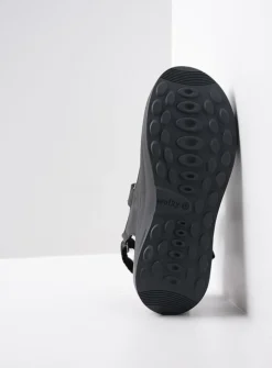 Wolky Adura - zwart leer<DAMES Sandalen