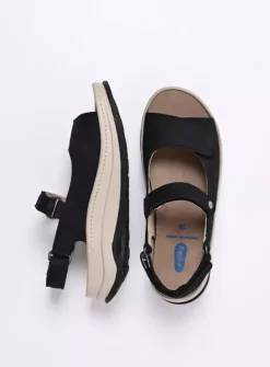 Wolky Adura - zwart nubuck<DAMES Sandalen