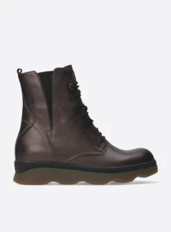 Wolky Akita HV - brons leer<DAMES Veterlaarzen|Herfst/Winter