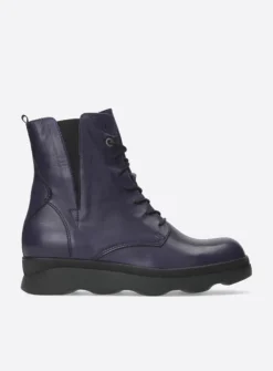 Wolky Akita HV - paars leer<DAMES Veterlaarzen|Herfst/Winter