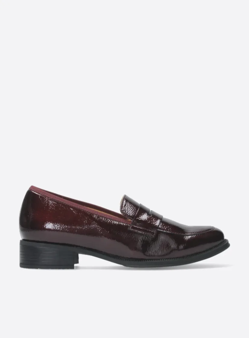 Wolky Alabama F2F - bordeaux lak stretch biocare<DAMES Instappers|Herfst/Winter