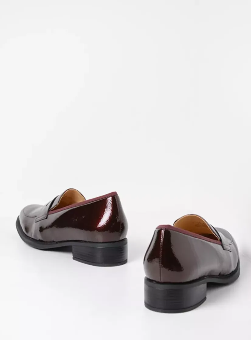 Wolky Alabama F2F - bordeaux lak stretch biocare<DAMES Instappers|Herfst/Winter