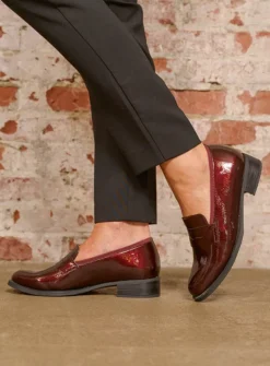 Wolky Alabama F2F - bordeaux lak stretch biocare<DAMES Instappers|Herfst/Winter