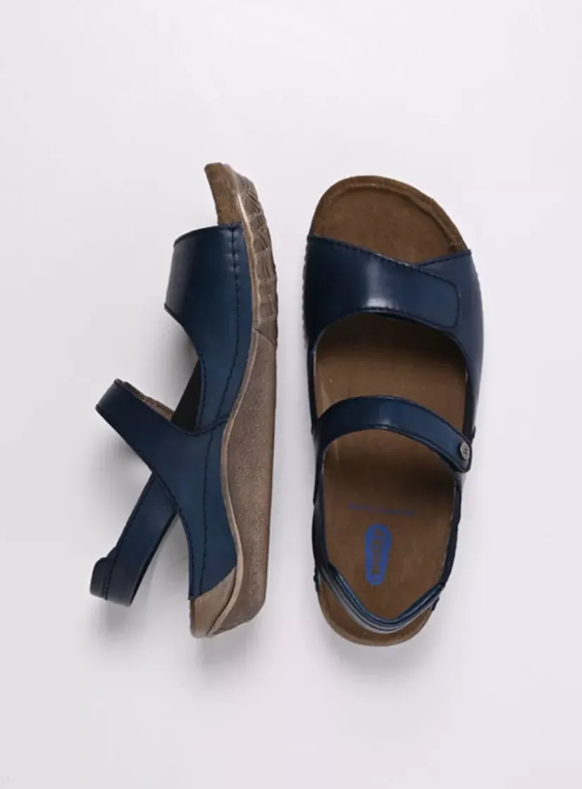 Wolky Alberta - denim leer<DAMES Sandalen