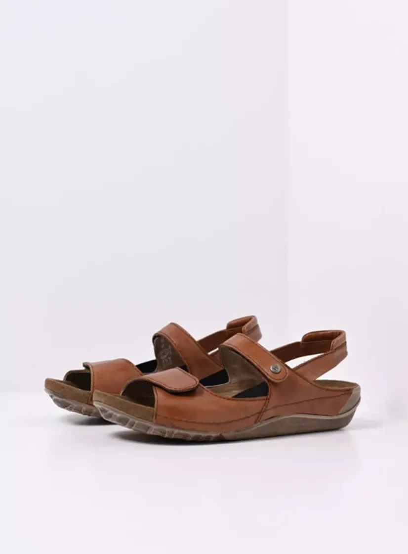 Wolky Alberta - naturel leer<DAMES Sandalen