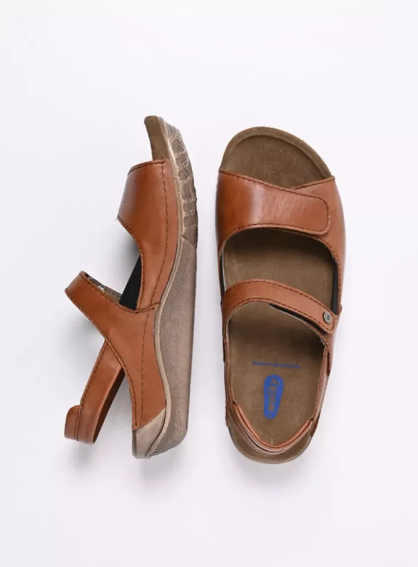 Wolky Alberta - naturel leer<DAMES Sandalen