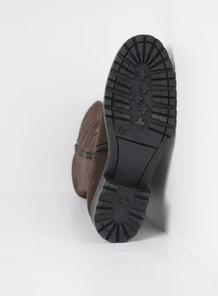 Wolky Ansina F2F - bruin nubuck<DAMES Halfhoge Laarzen|Herfst/Winter