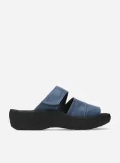 Wolky Aporia - jeans leer<DAMES Slippers