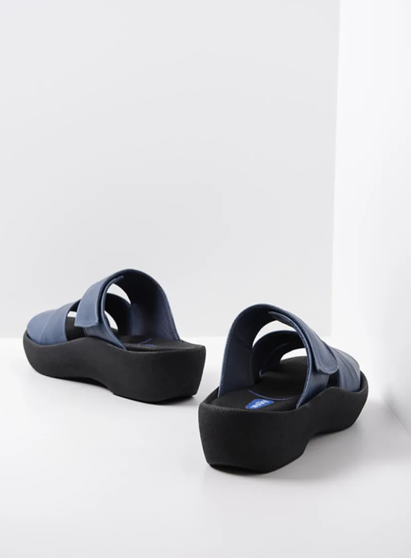 Wolky Aporia - jeans leer<DAMES Slippers