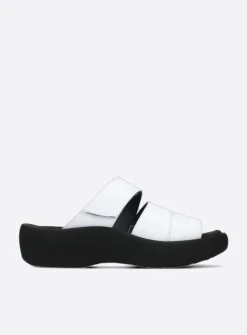 Wolky Aporia - wit leer<DAMES Slippers