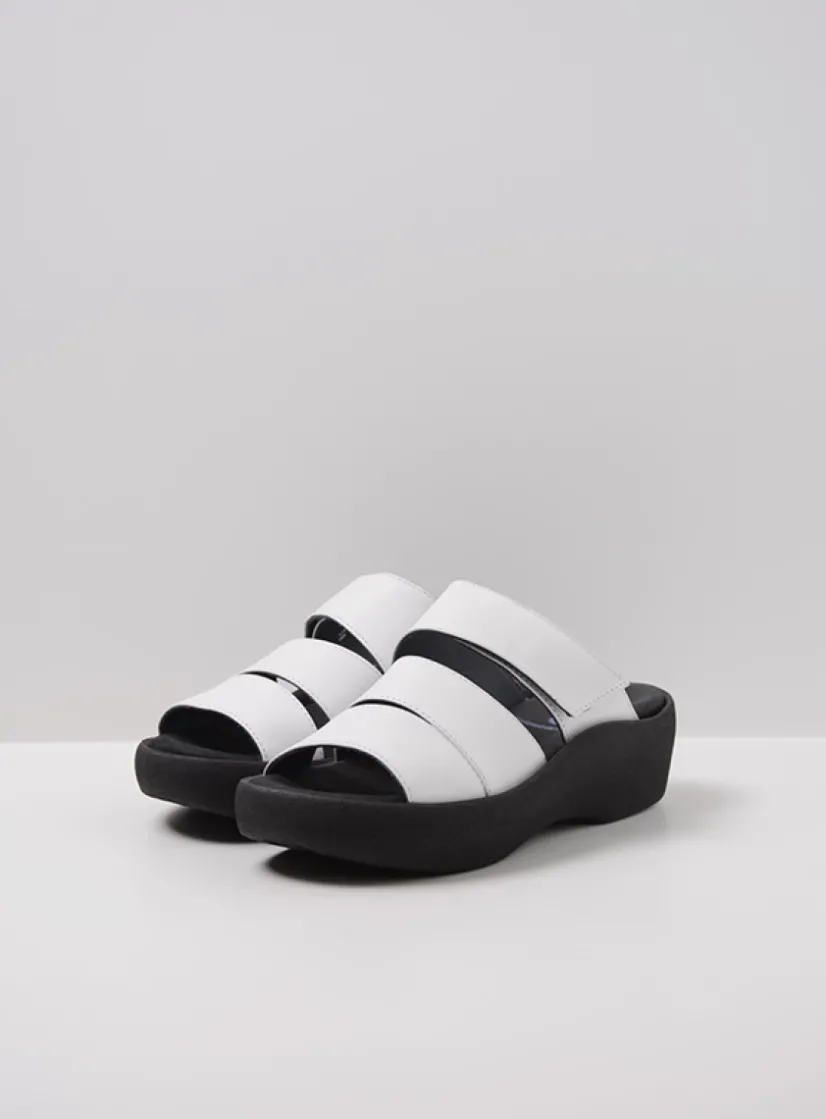 Wolky Aporia - wit leer<DAMES Slippers
