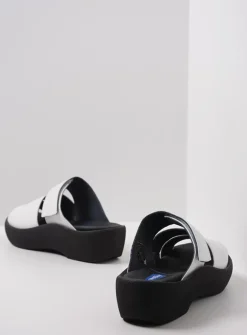 Wolky Aporia - wit leer<DAMES Slippers