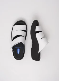 Wolky Aporia - wit leer<DAMES Slippers