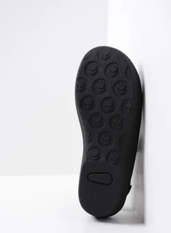 Wolky Aporia - zwart/blauw suede<DAMES Slippers