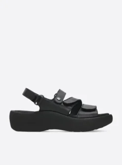 Wolky Avalon - zwart leer<DAMES Sandalen