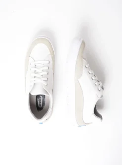 Wolky Babati - ijswit canvas/suede<DAMES Lage Veterschoenen|Sneakers