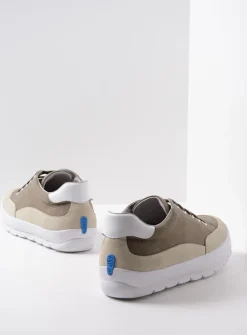Wolky Babati - kaki canvas/suede<DAMES Lage Veterschoenen|Sneakers