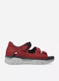 Wolky Blaze - rood nubuck<DAMES Sandalen