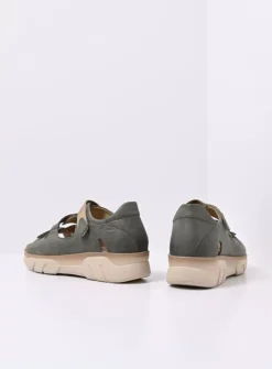Wolky Blaze - saliegroen nubuck<DAMES Sandalen