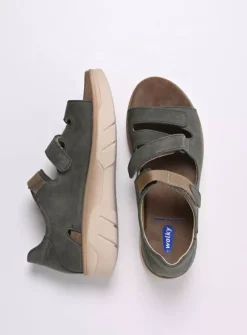 Wolky Blaze - saliegroen nubuck<DAMES Sandalen