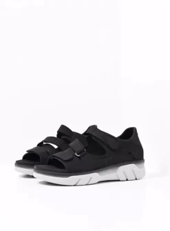 Wolky Blaze - zwart nubuck<DAMES Sandalen