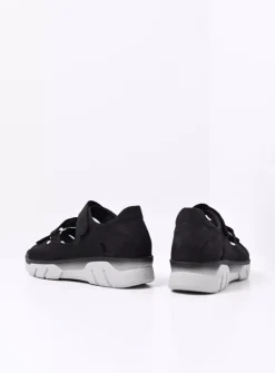 Wolky Blaze - zwart nubuck<DAMES Sandalen