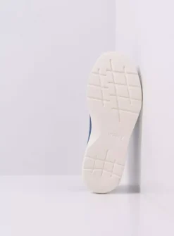 Wolky Blitz - blauw effectleer<DAMES Lage Veterschoenen|Sneakers