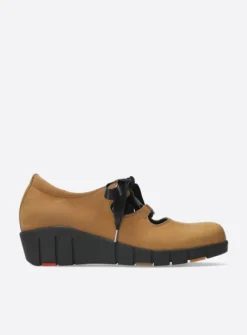 Wolky Boston - camel nubuck<DAMES Lage Veterschoenen|Herfst/Winter