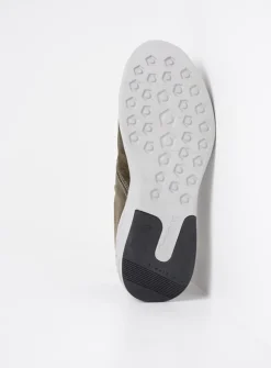 Wolky Bounce - grijsgroen combi leer<DAMES Lage Veterschoenen|Wandelschoenen