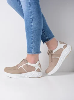 Wolky Bounce - safari nubuck<DAMES Lage Veterschoenen|Wandelschoenen