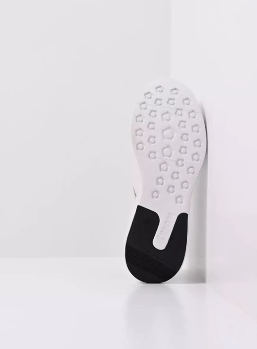 Wolky Bounce - wit/lichtgroen leer<DAMES Lage Veterschoenen|Wandelschoenen