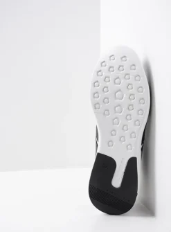 Wolky Bounce - zwart/wit leer<DAMES Lage Veterschoenen|Wandelschoenen